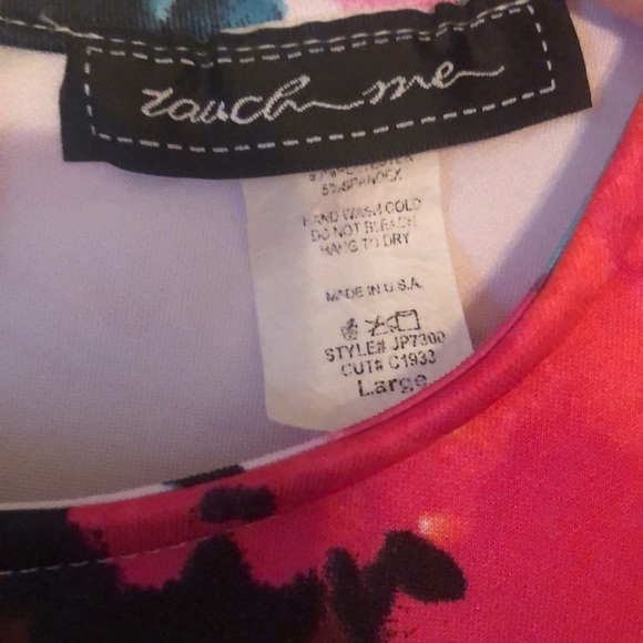 Woman’s Floral ruffled colorful fall soft scuba jumpsuit romper - Picture 5 of 12